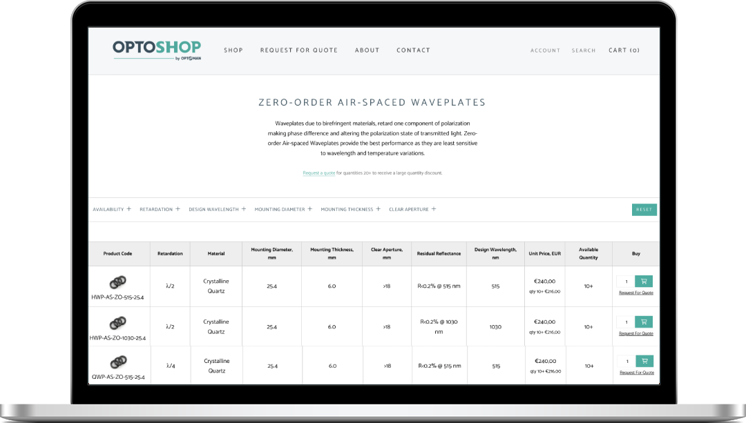 Optoman Optoshop - Portfolio